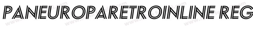 PaneuropaRetroInline Regular字体转换